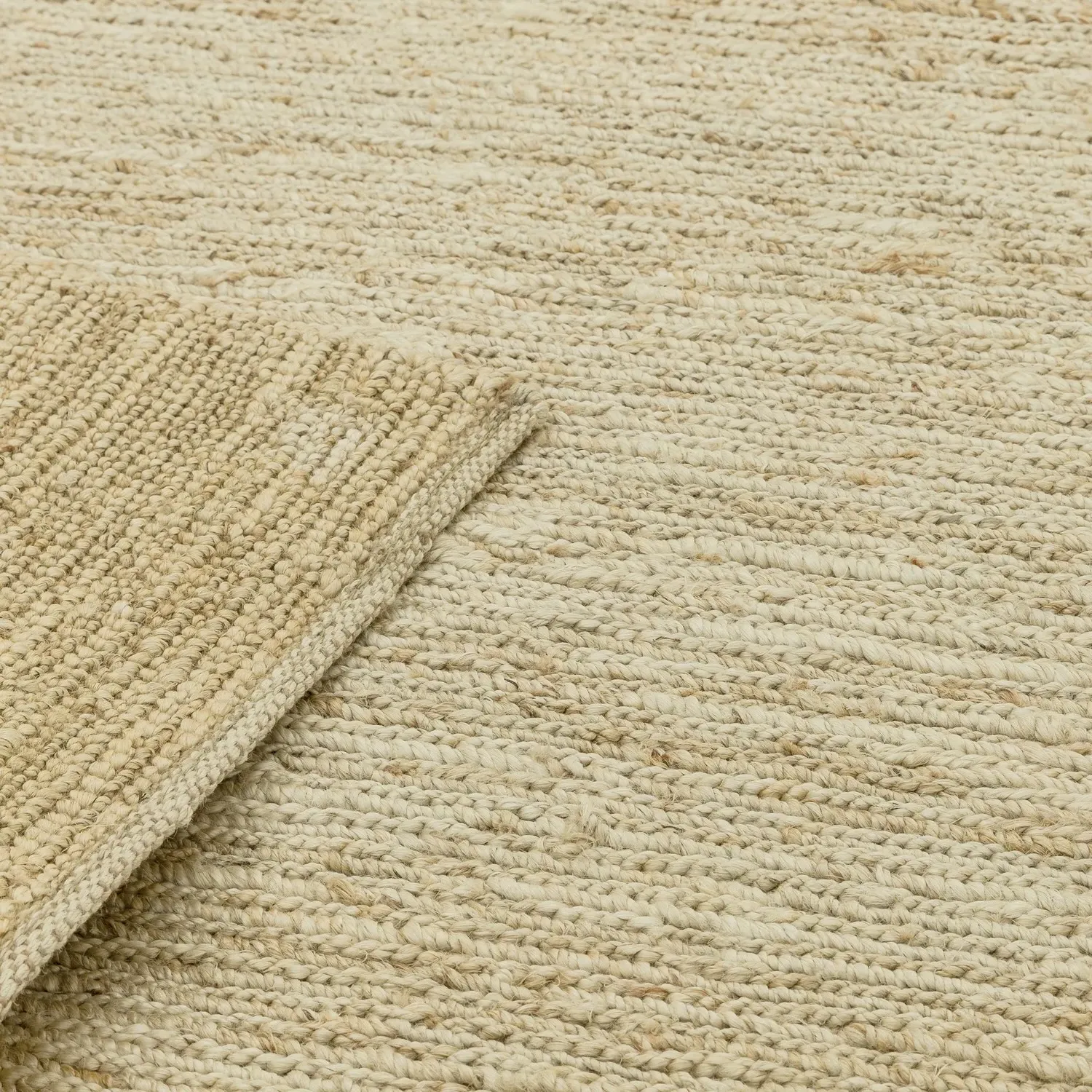 Runner Rug Hand Knotted - Beige, Jute
