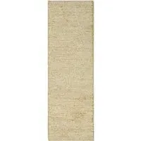 Runner Rug Hand Knotted - Beige, Jute