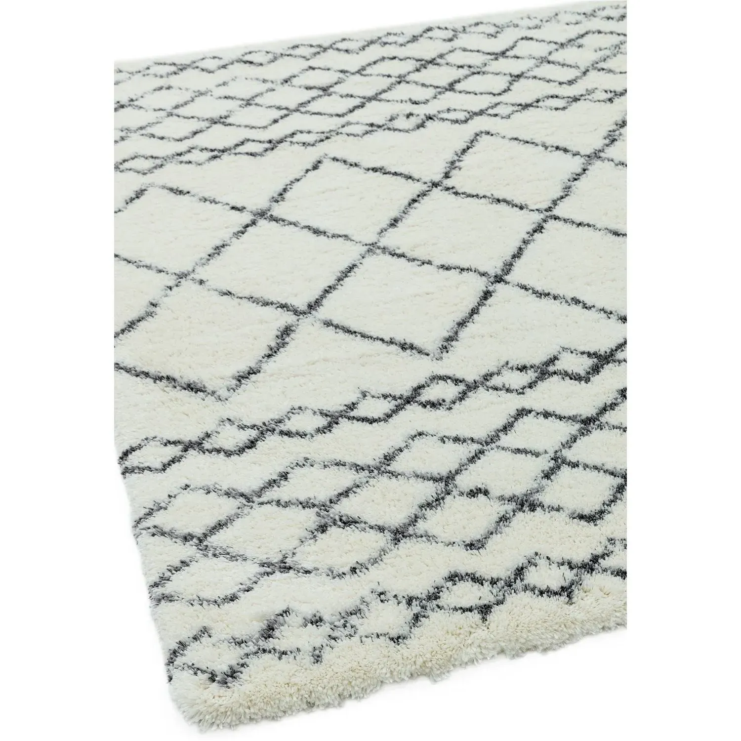 Runner Rug Moroccan Style - Cream, Polypropylene