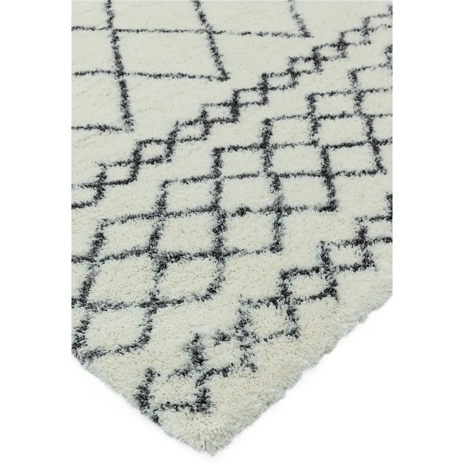 Runner Rug Moroccan Style - Cream, Polypropylene