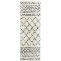 Runner Rug Moroccan Style - Cream, Polypropylene