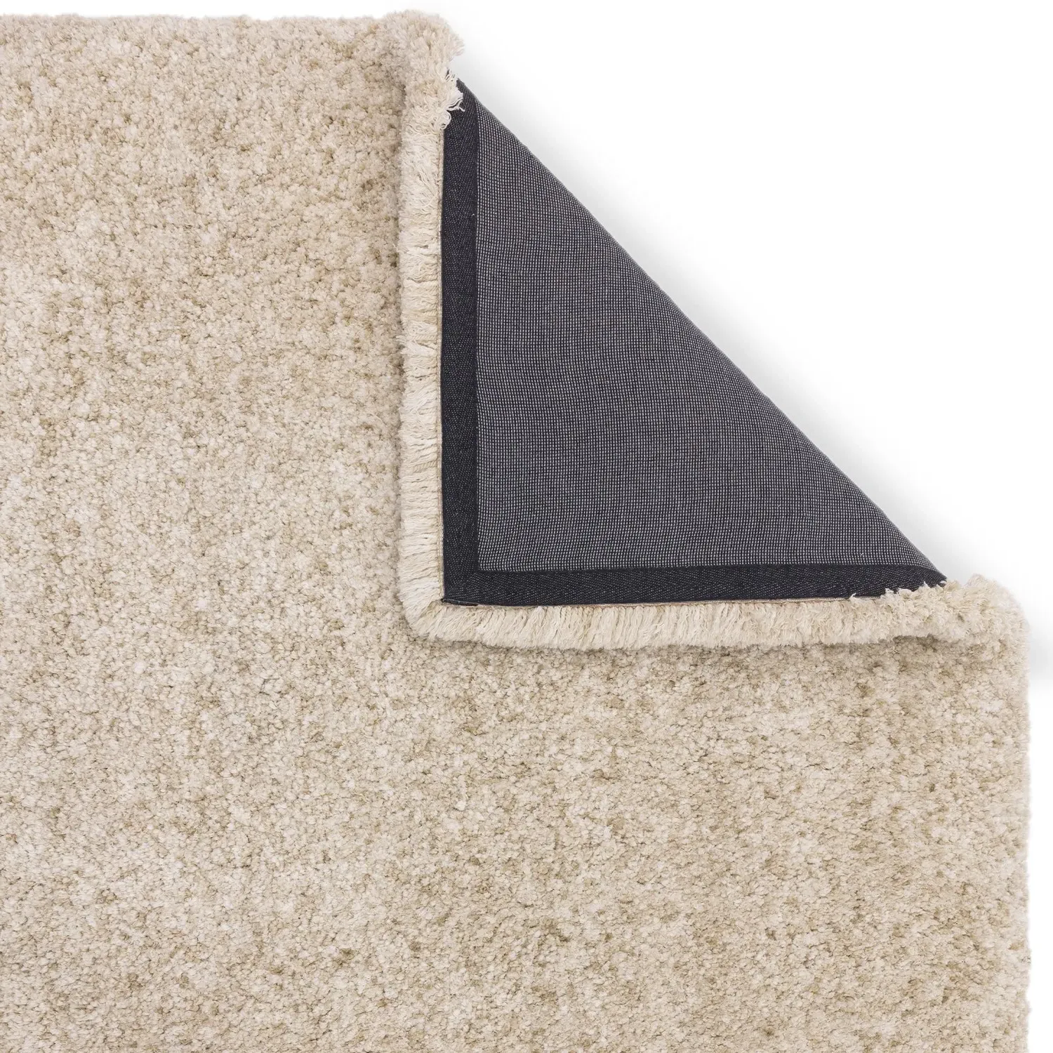 Shaggy Area Rug with High Pile - Beige, Microfibre