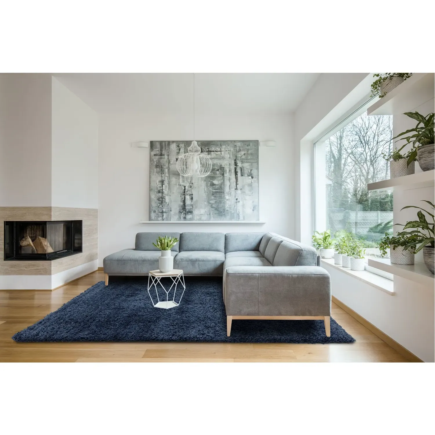 Shaggy Rug - Blue