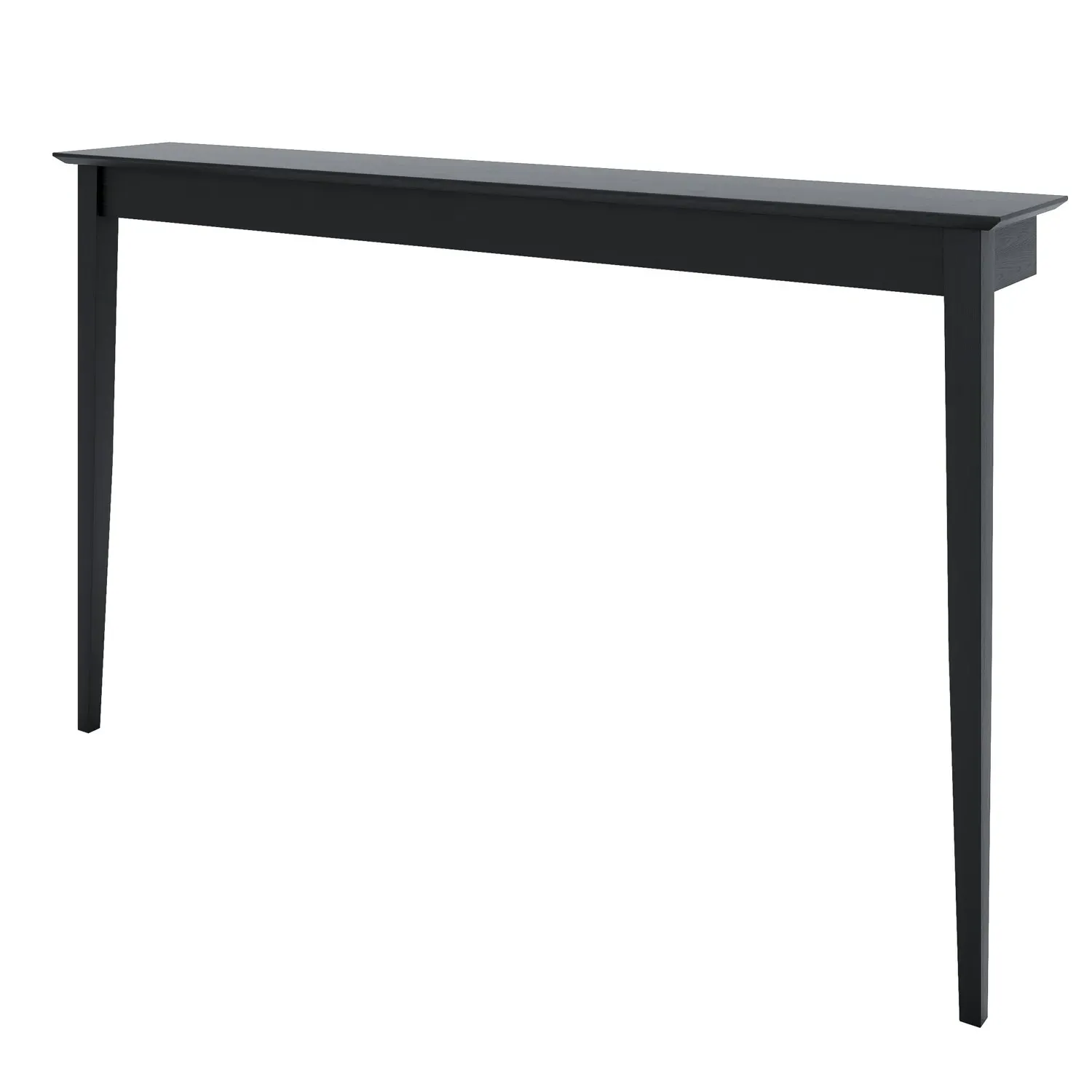 Large Wall Mounted Console Table - Black, Wood