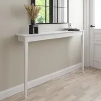 Large Wall Mounted Console Table - White, Wood