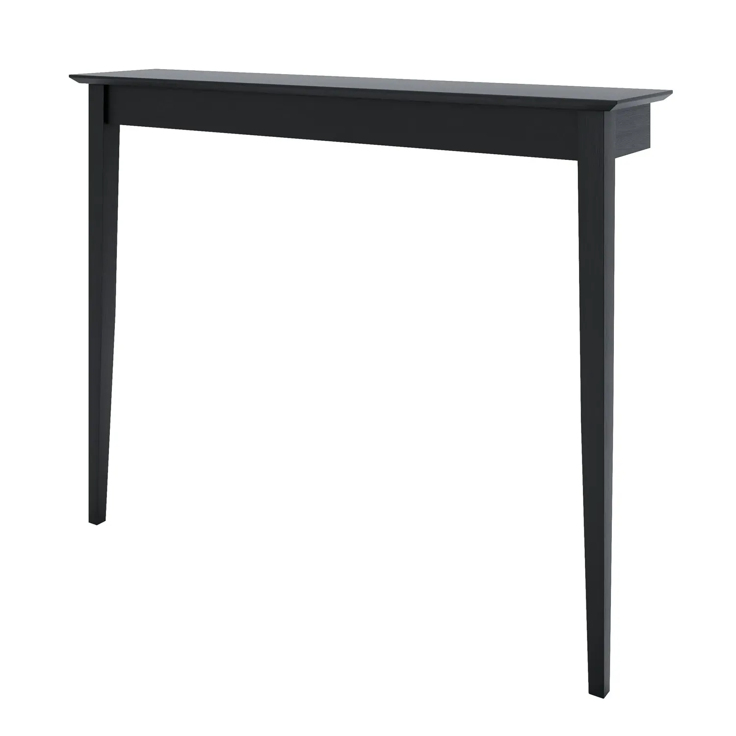 Small Wall Mounted Console Table - Black, Wood