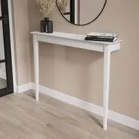 Small Wall Mounted Console Table - White, Wood
