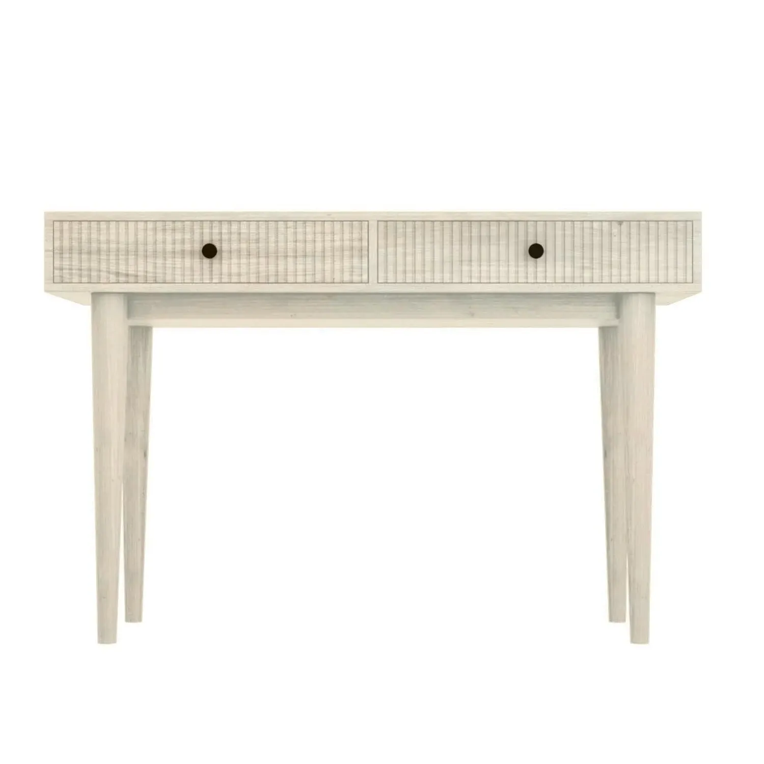 Dressing Table with Storage Drawers - Cream, Mango Wood
