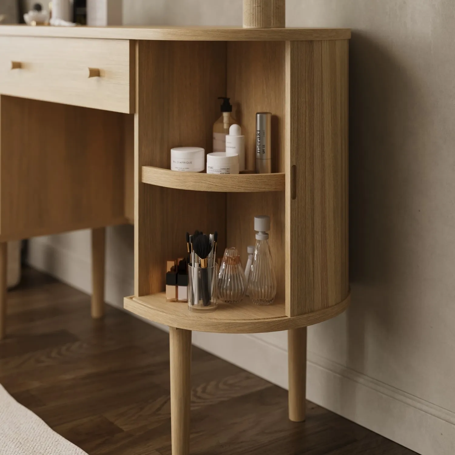 Dressing Table with Drawer - Natural, Oak