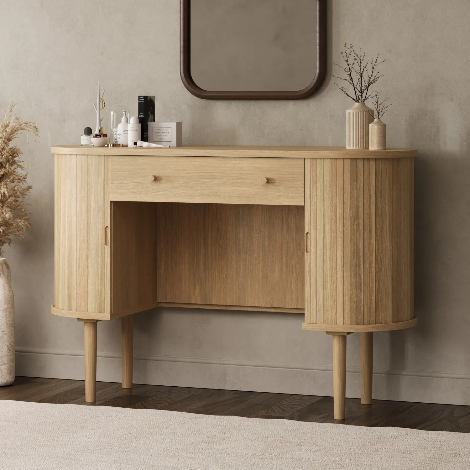 Dressing Table with Drawer - Natural, Oak image