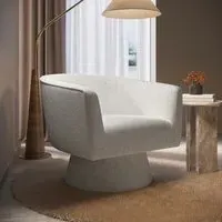 Swivel Nursing Chair with 360° Rotation - Beige