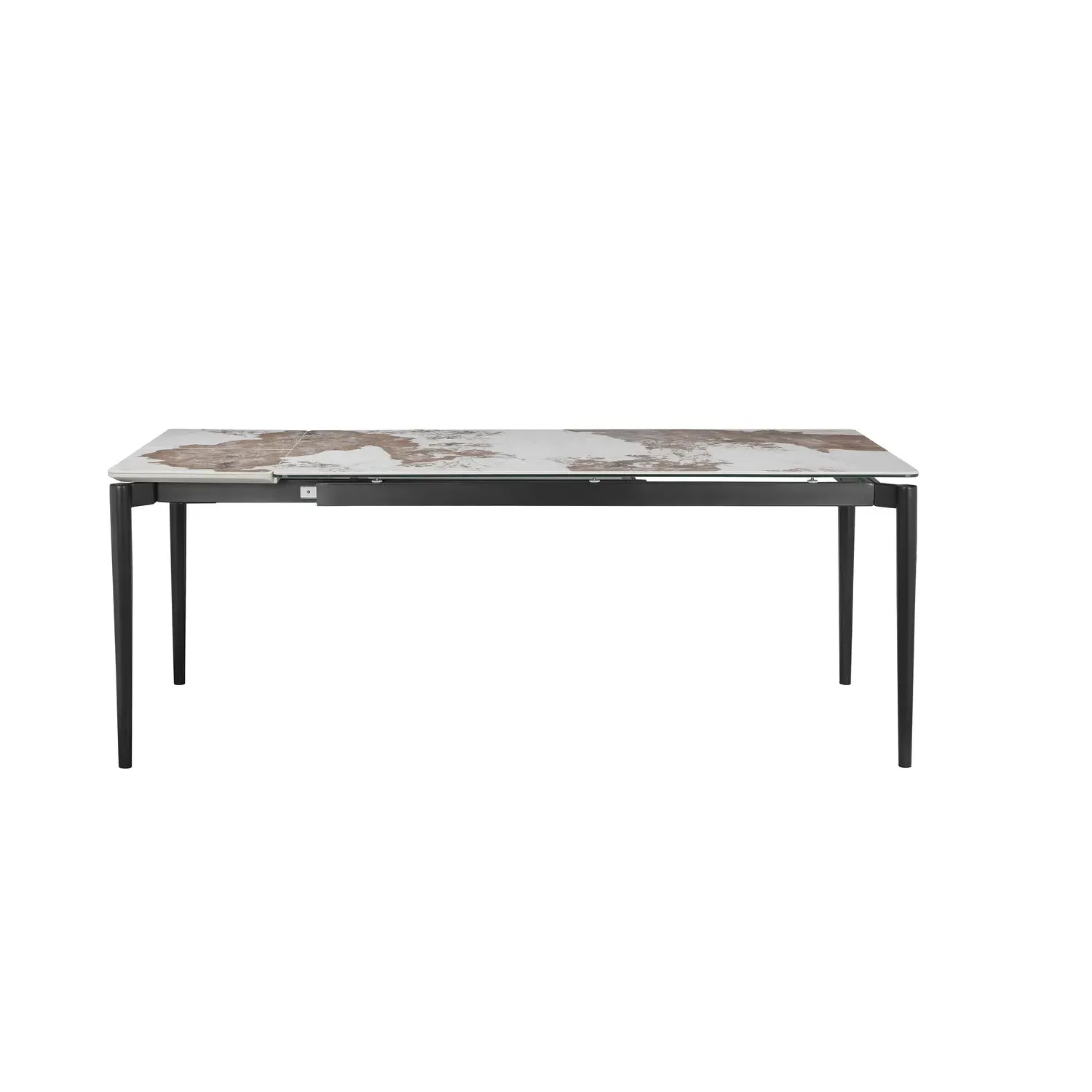 Extendable Dining Set with 6 Chairs - Cream, Ceramic