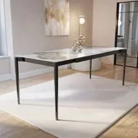 Extendable Dining Table - Black, Ceramic