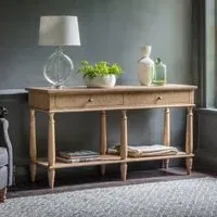 2-Drawer Console Table - Brown, Mindy Wood