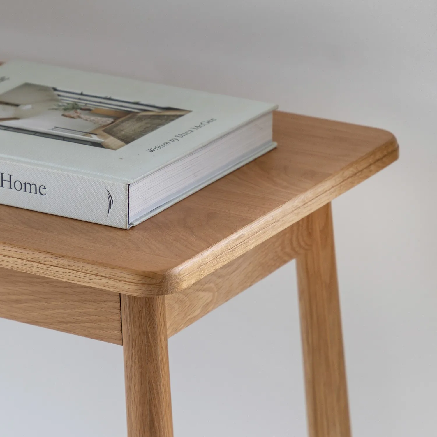 Console Table with Tapered Legs - Brown, Oak