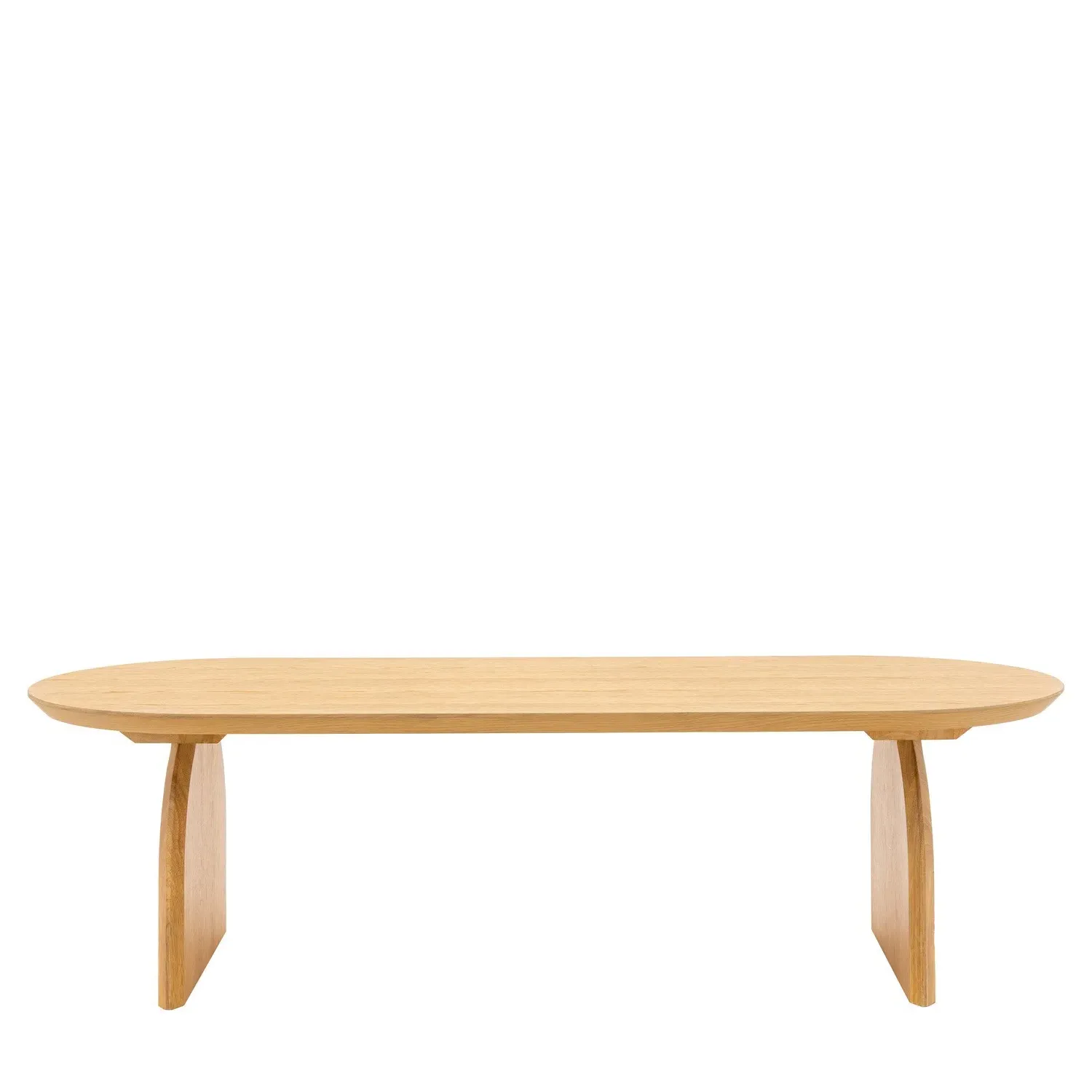 Curved Coffee Table - Brown, Oak