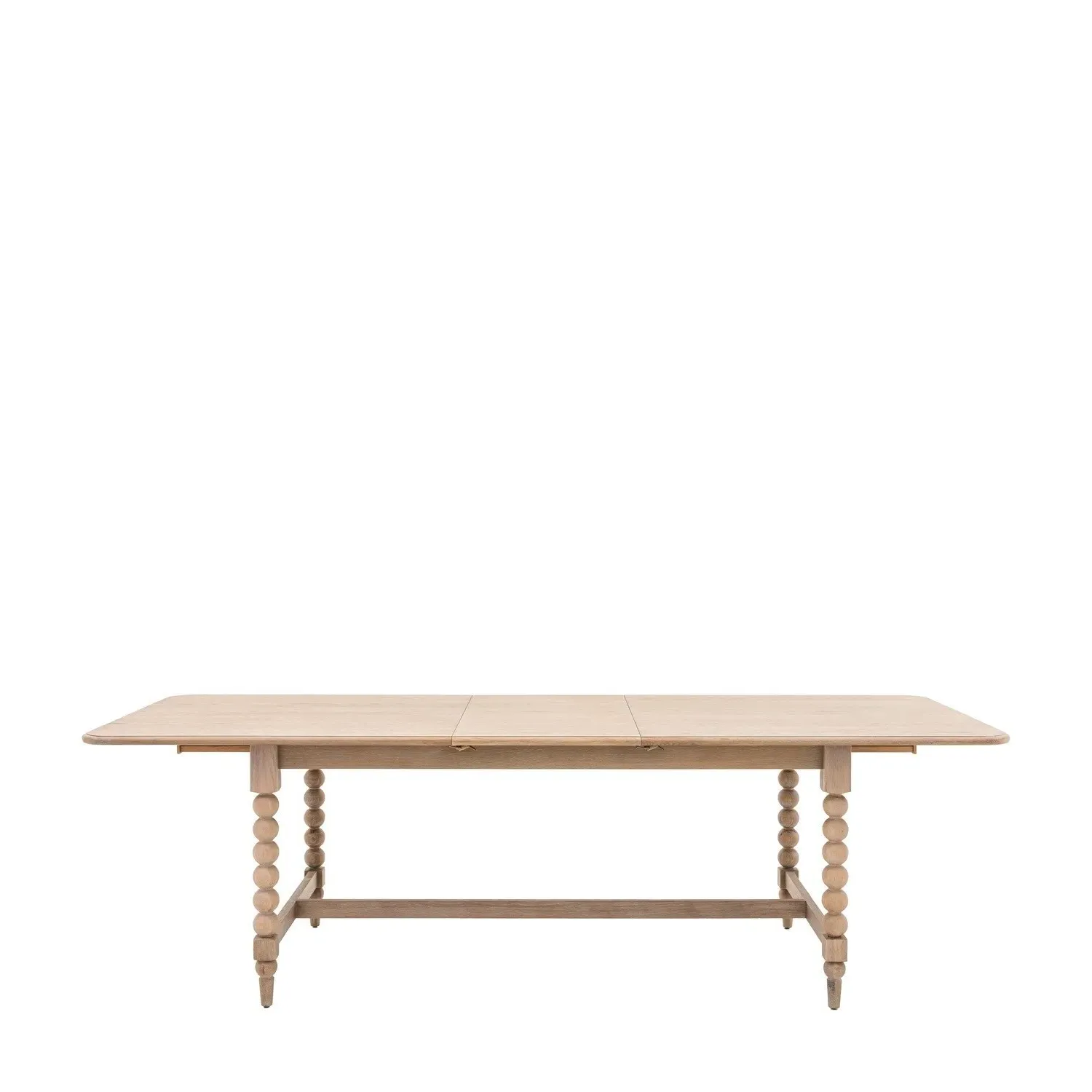 Extendable Dining Set with 6 Chairs & Bench - Oak