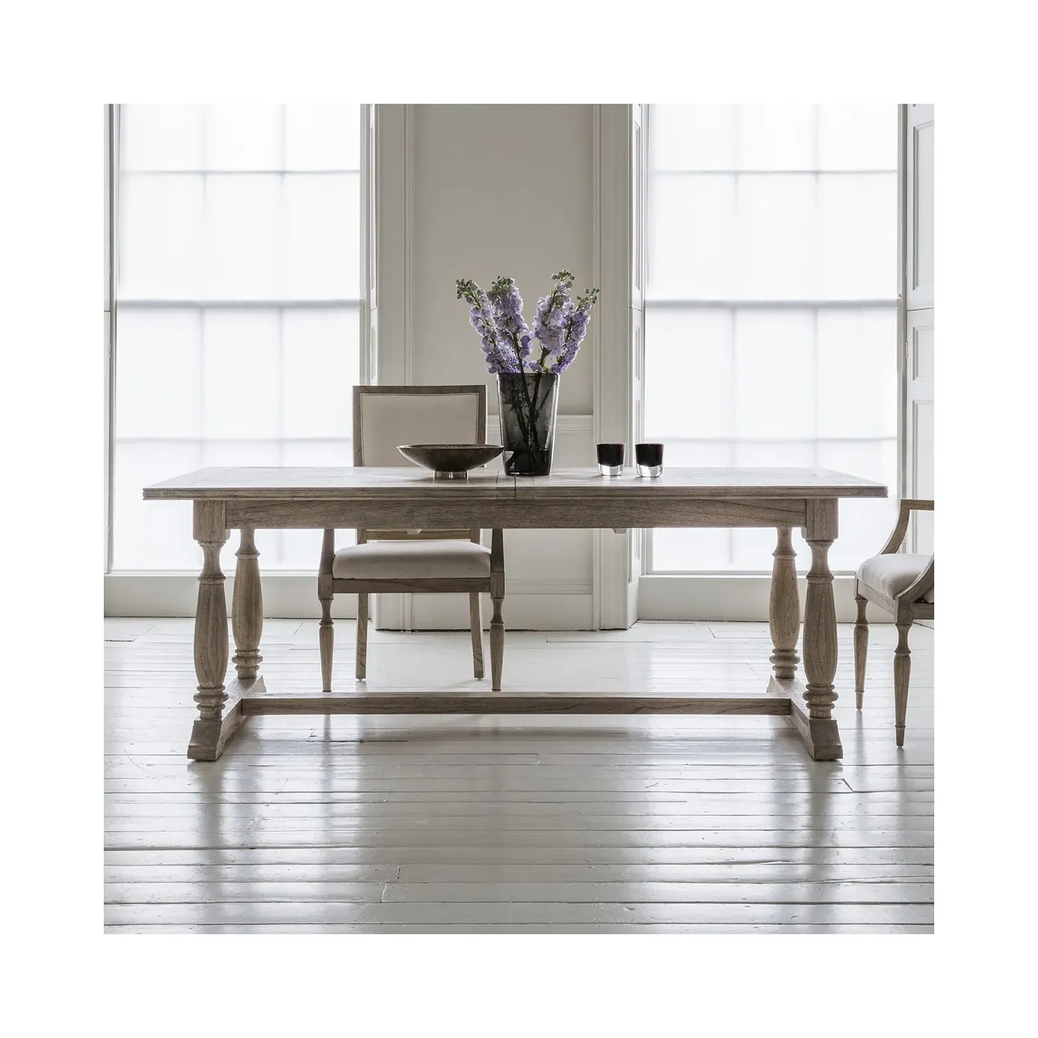 Extendable Dining Table - Brown, Wood