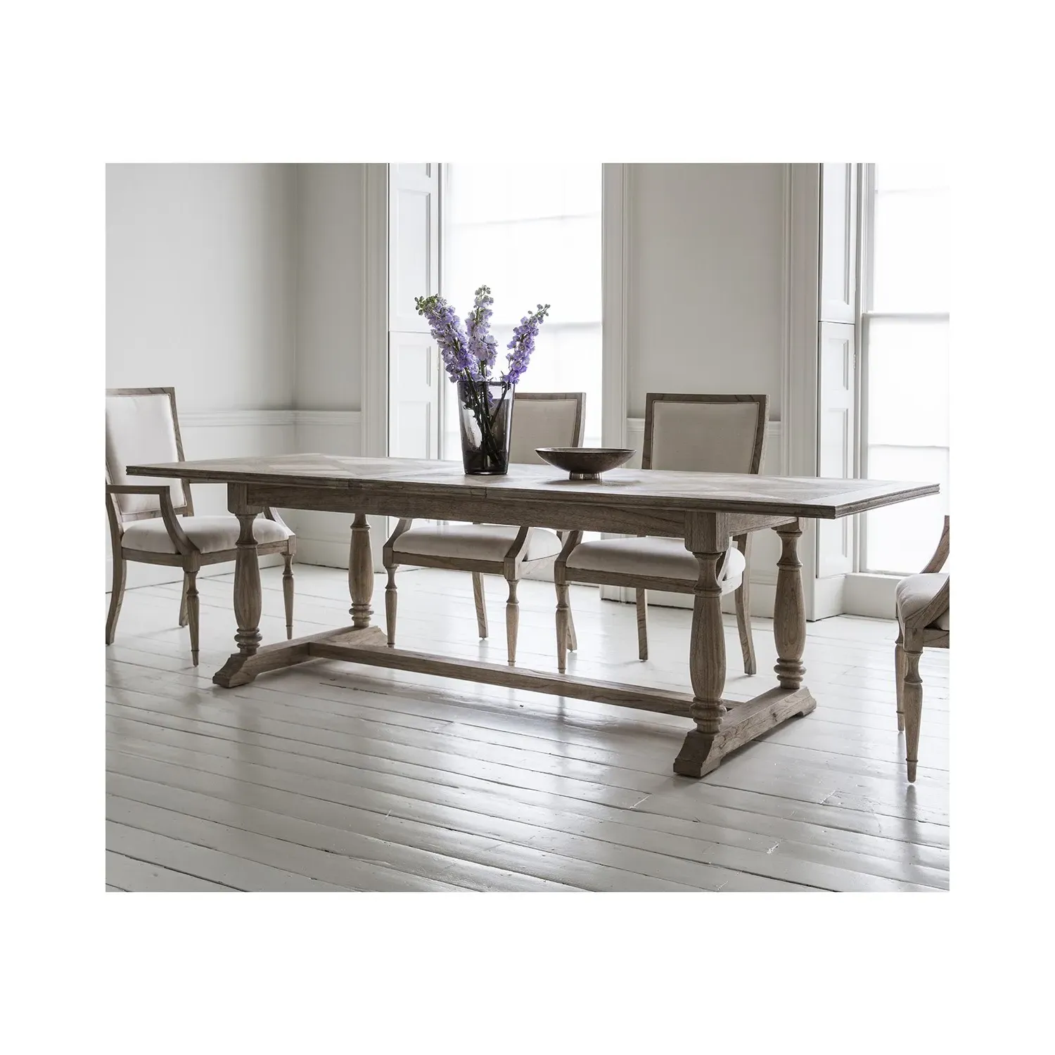 Extendable Dining Table - Brown, Wood