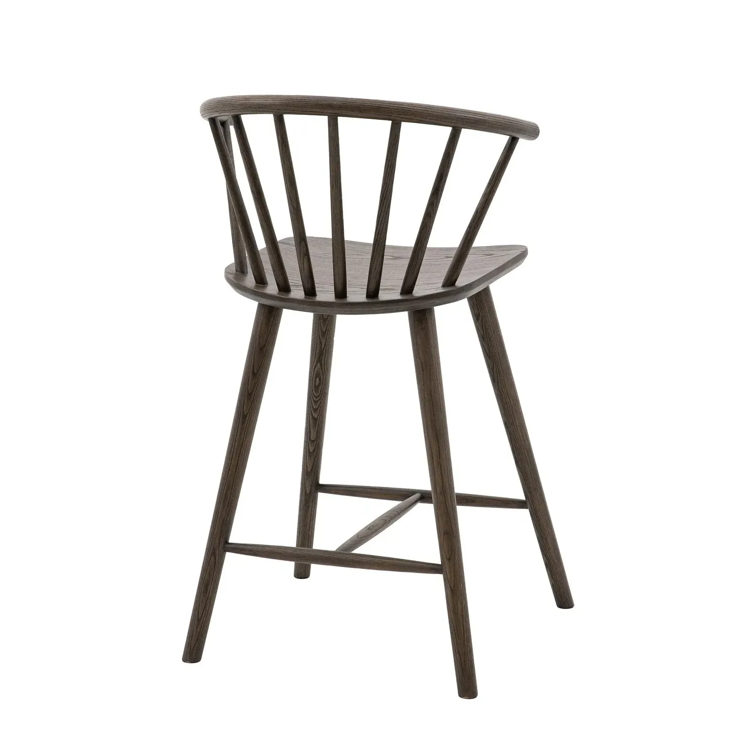 Kitchen Stool with Spindles - Brown, Oak