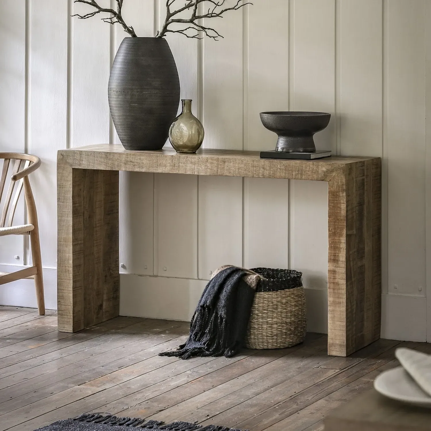 Large Console Table - Brown, Mango Wood image