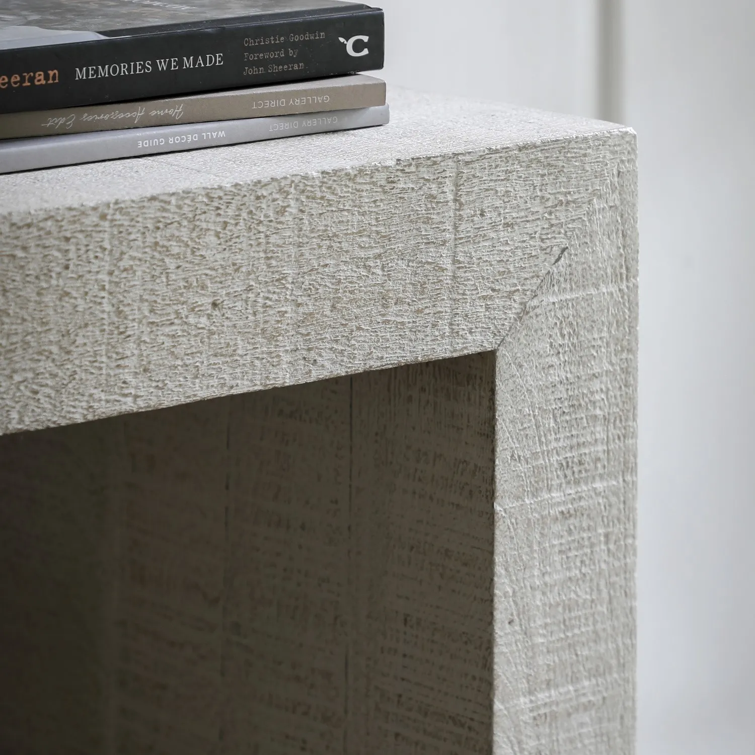 Large Console Table - White, Mango Wood