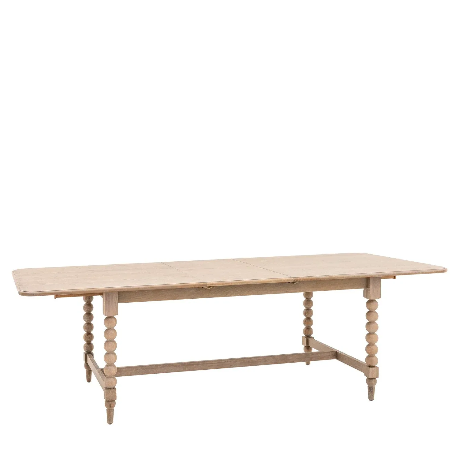 Large Extendable Dining Table - Brown, Oak