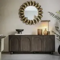 Large Sideboard with Ball Feet - Brown, Mango Wood