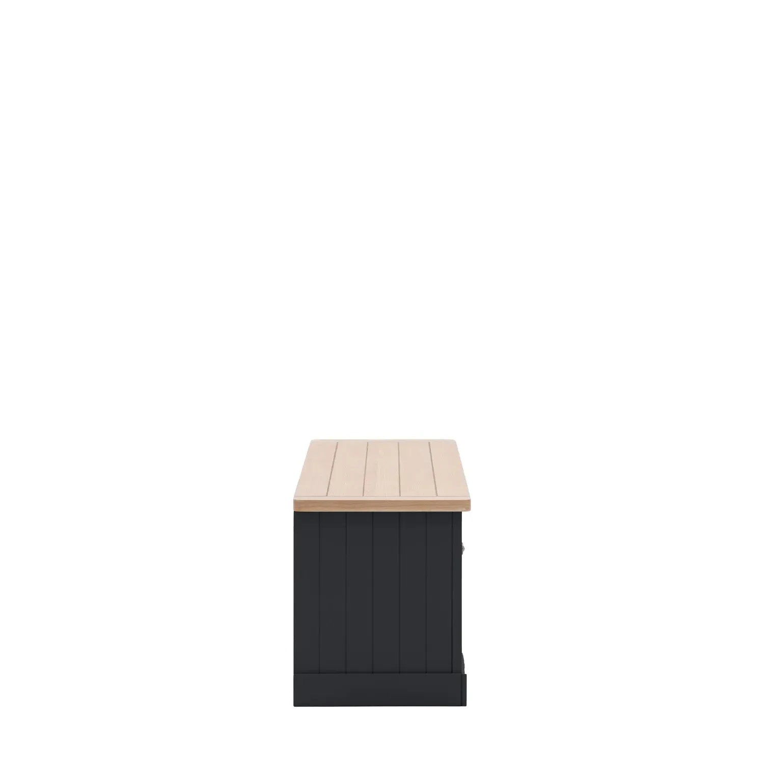Large TV Stand with Storage - Navy Blue, Oak