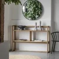 Open Bookcase Display Unit - Brown, Oak
