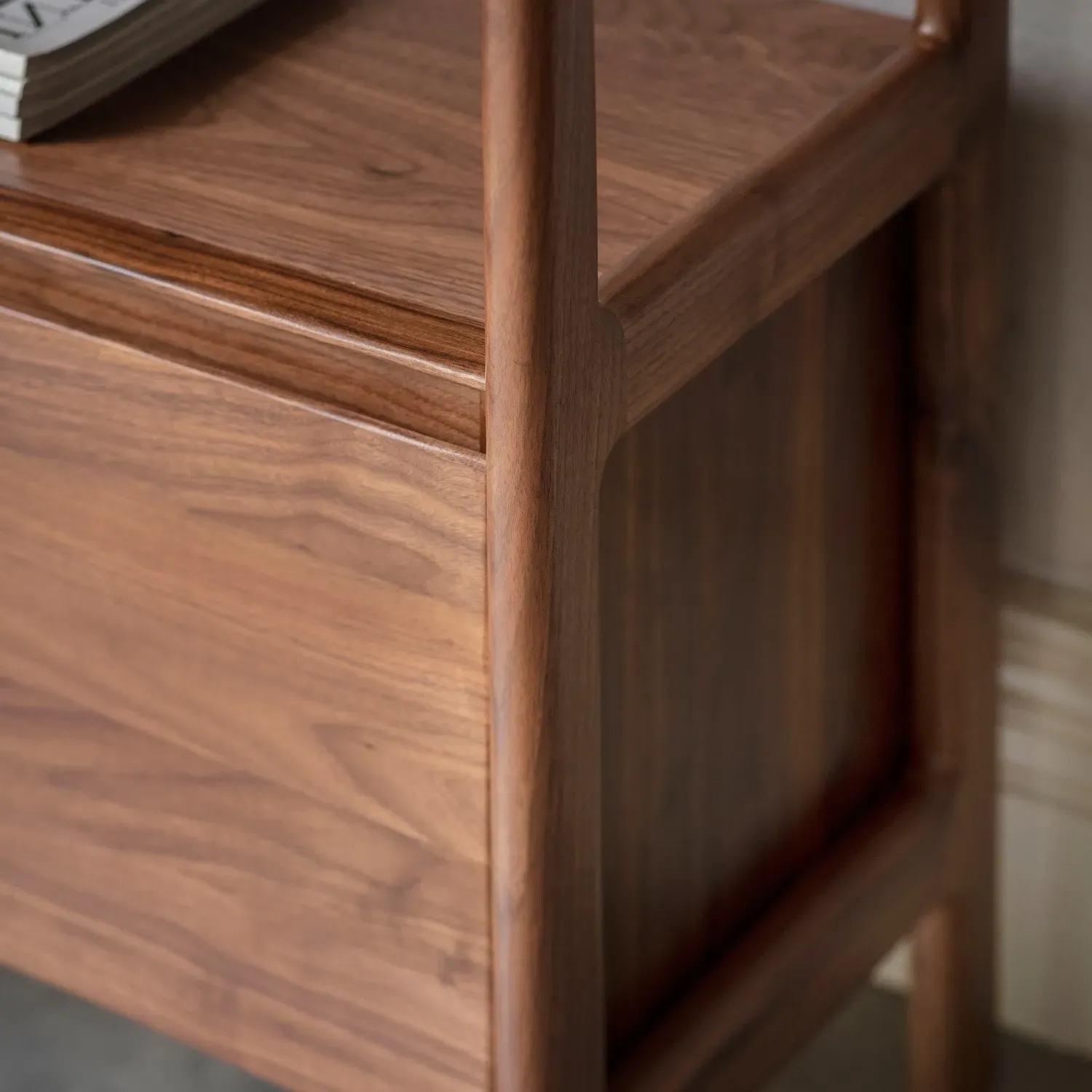 Open Display Bookcase - Brown, Walnut