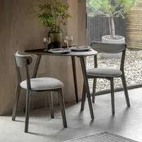 Oval Dining Table Set with 2 Chairs - Brown, Oak