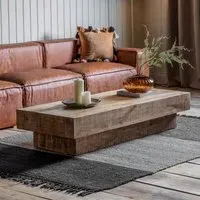 Rectangular Coffee Table - Brown, Mango Wood