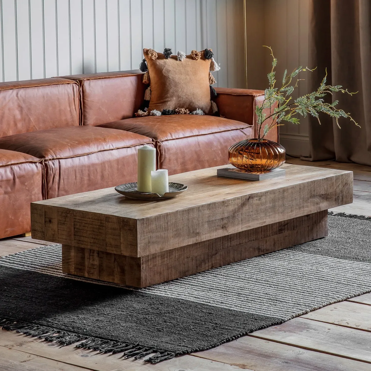 Rectangular Coffee Table - Brown, Mango Wood image