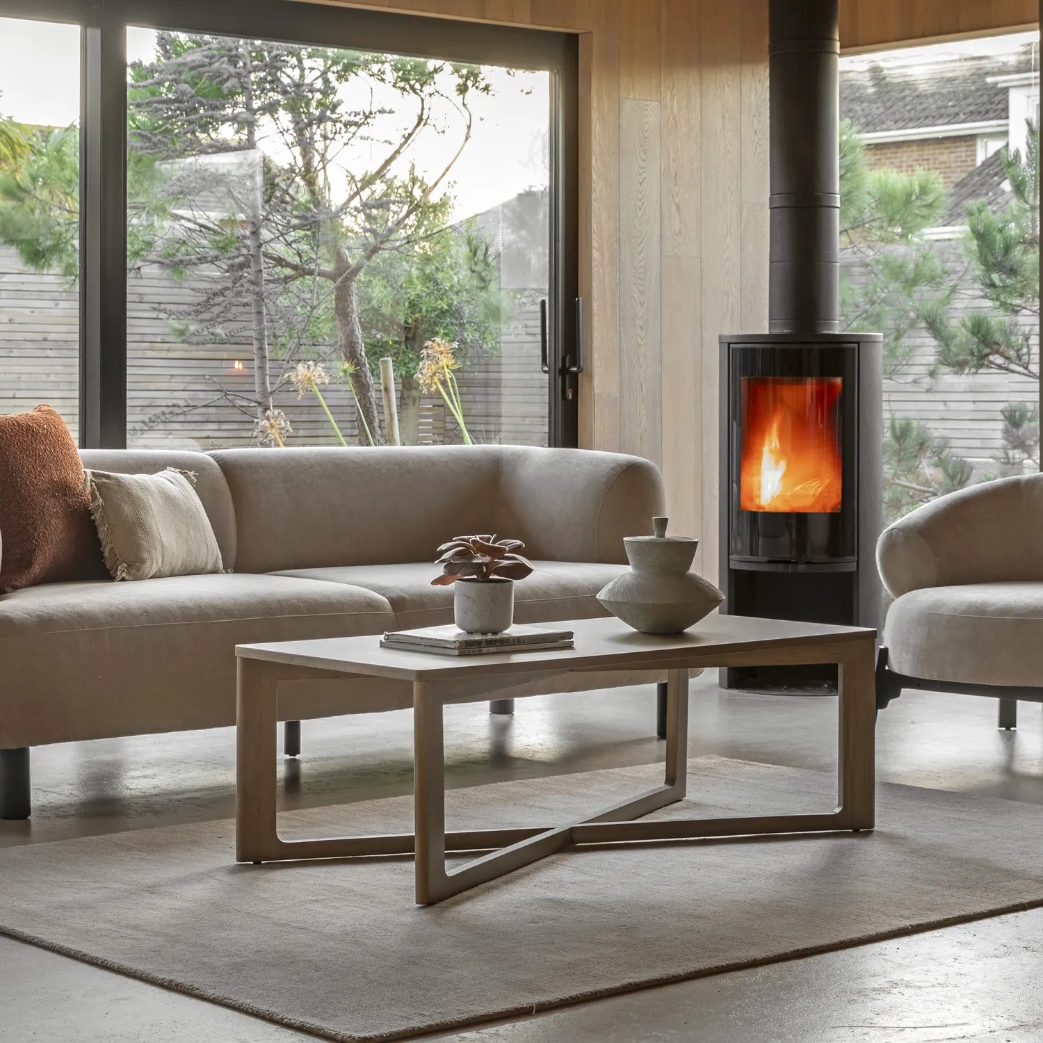 Rectangular Coffee Table - Brown, Oak
