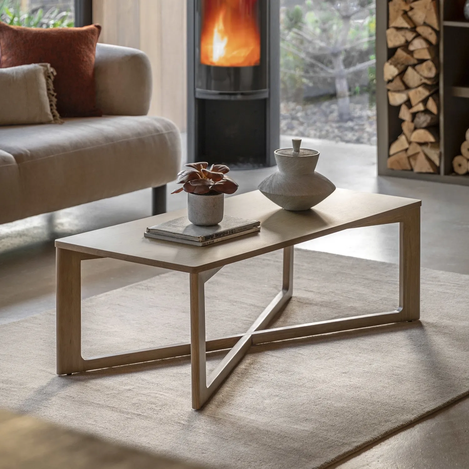 Rectangular Coffee Table - Brown, Oak image
