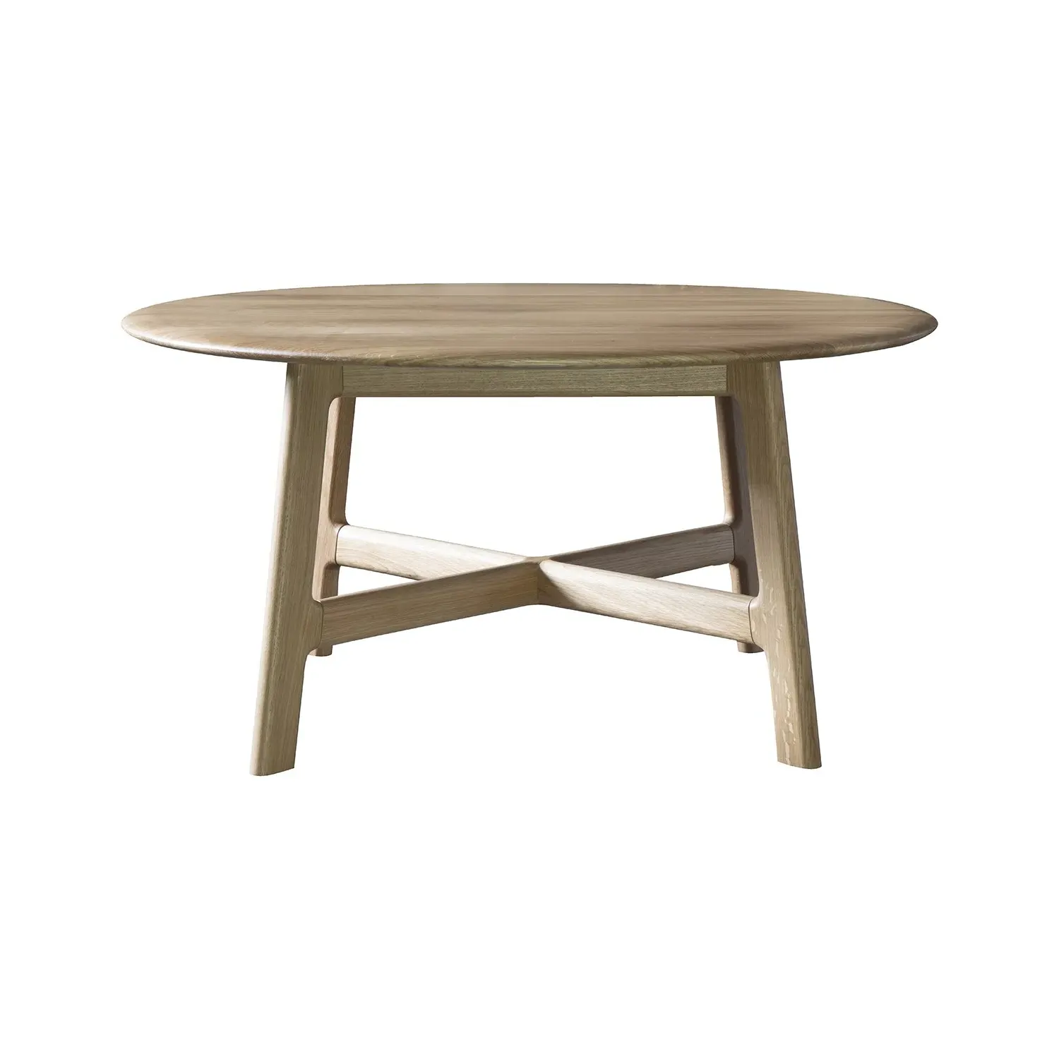 Round Coffee Table - Brown, Oak