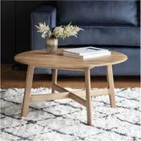 Round Coffee Table - Brown, Oak