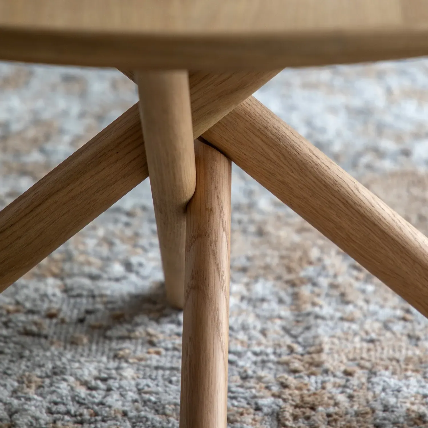 Round Coffee Table - Brown, Wood