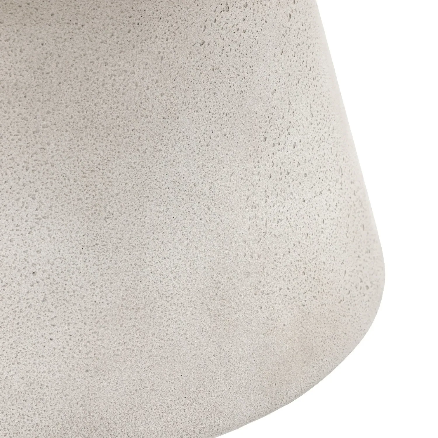 Round Coffee Table - White, Concrete