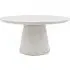 Round Dining Table Seats 4 - White, Concrete