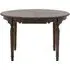 Round Extendable Dining Table - Brown, Mindi Wood