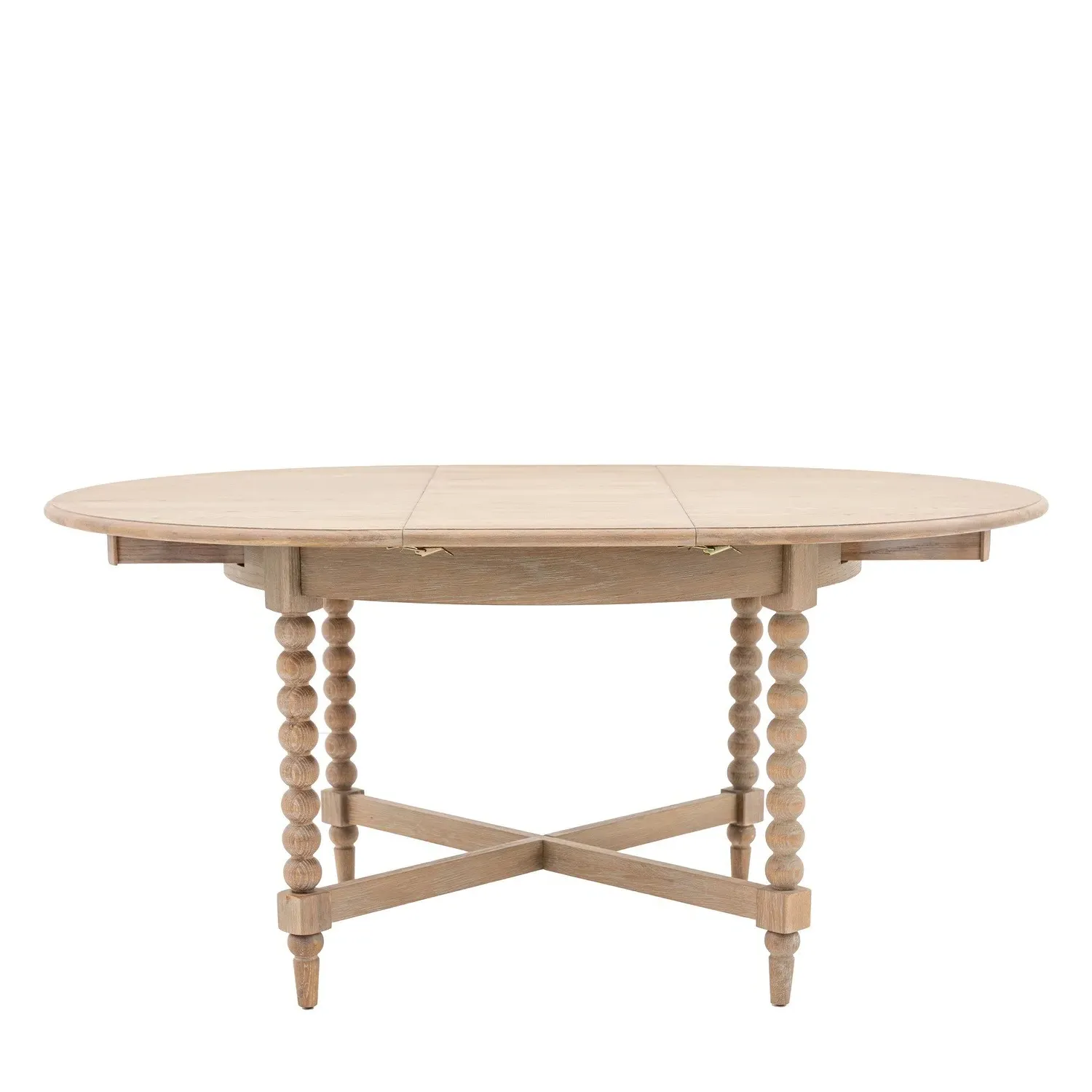 Round Extendable Dining Table - Brown, Oak image