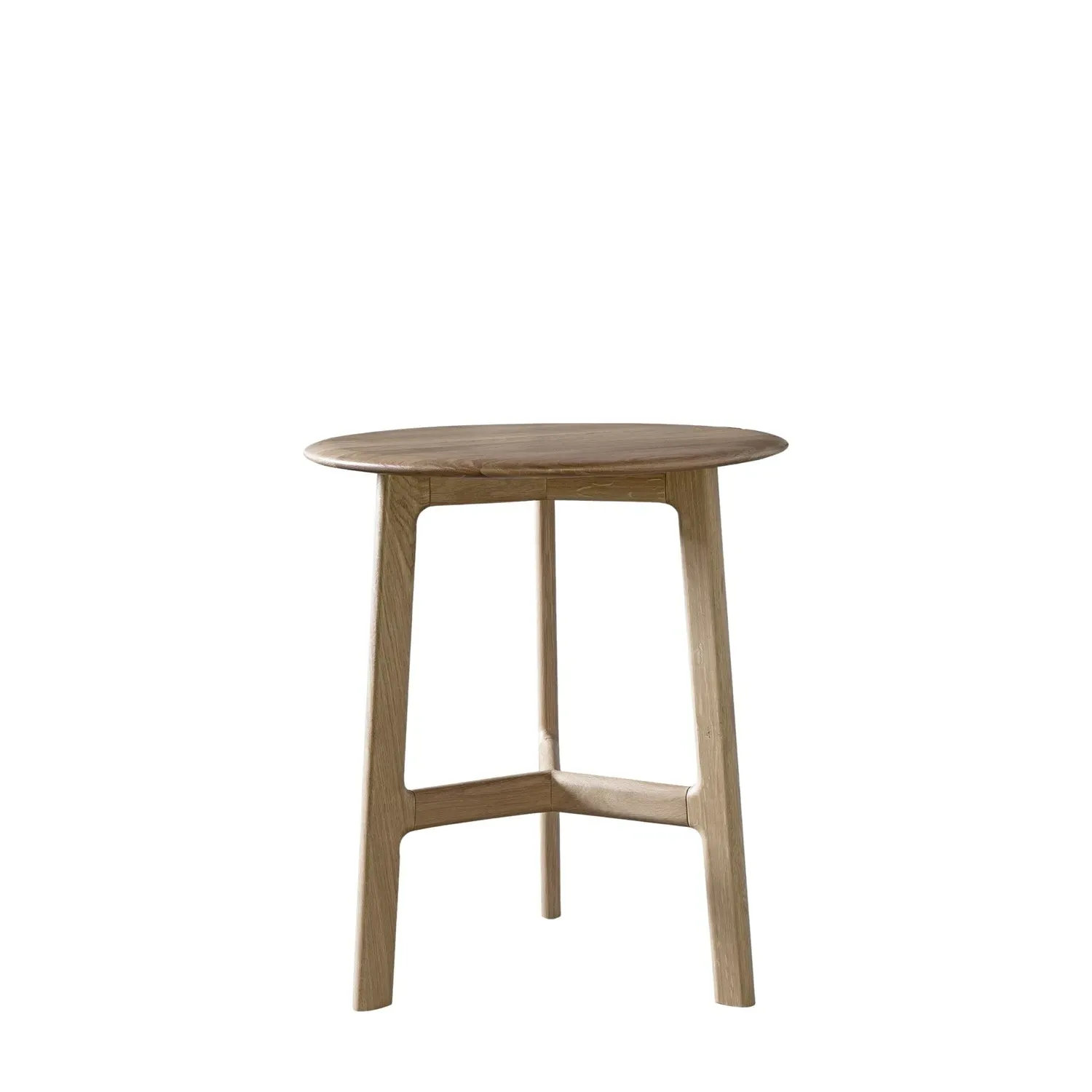 Round Side Table - Brown, Oak