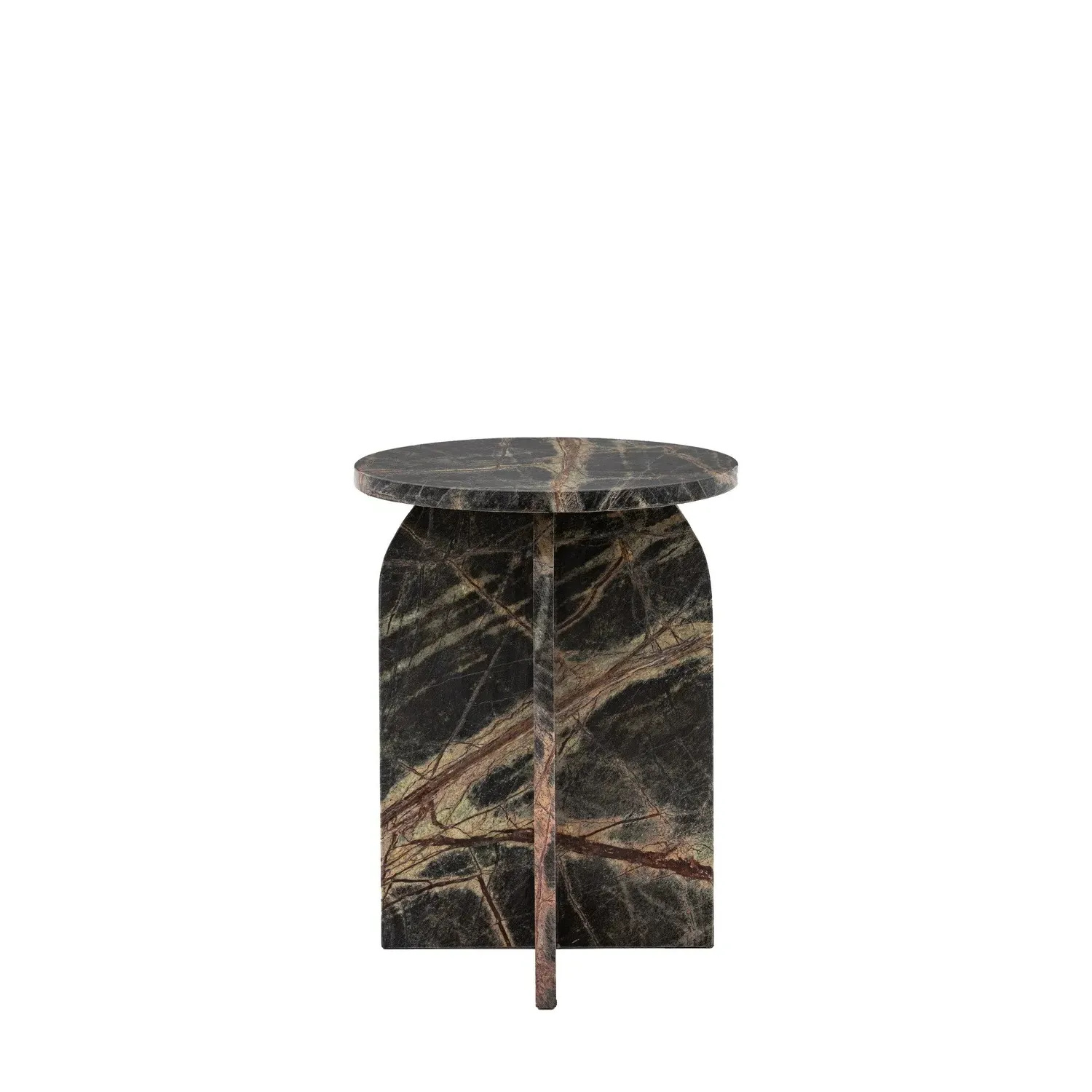Round Side Table - Ember, Marble