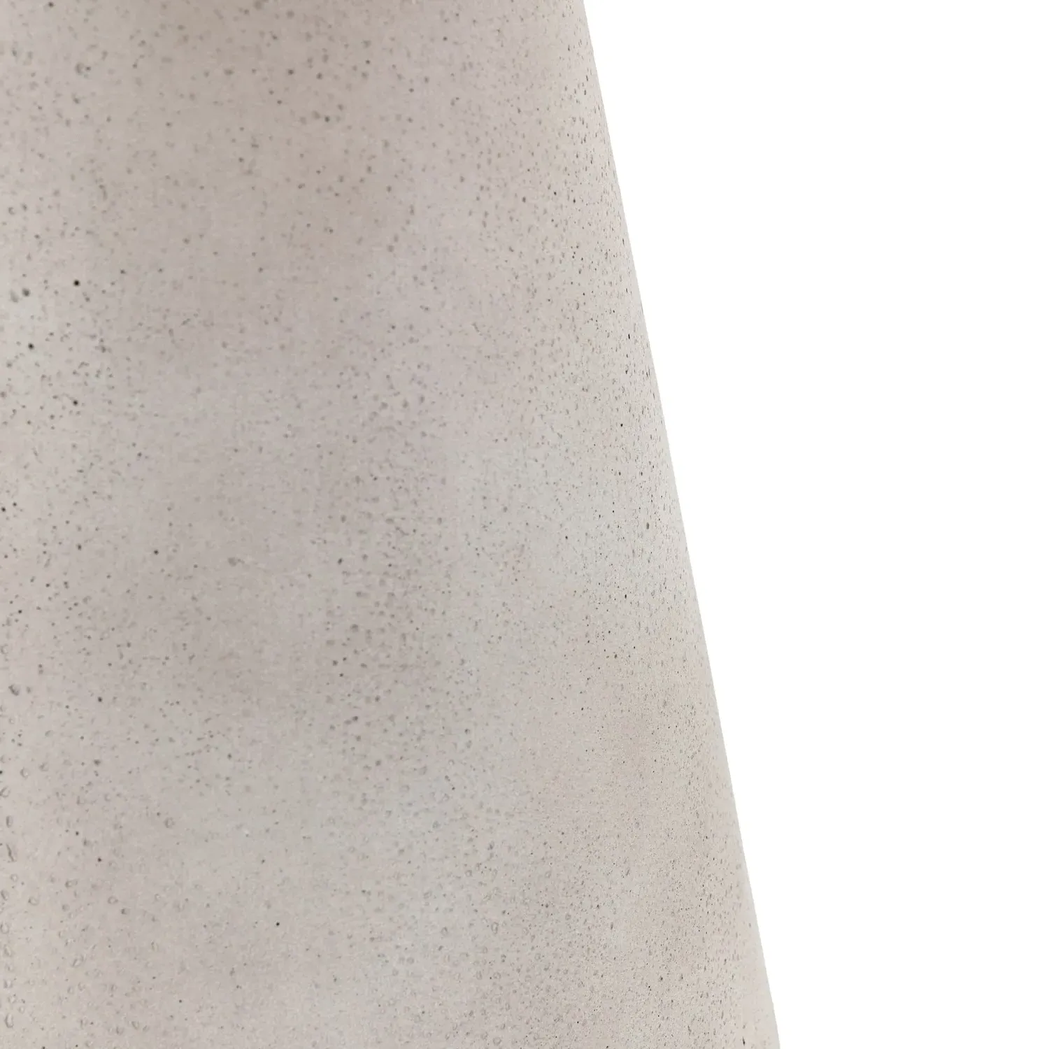 Round Side Table - White, Concrete