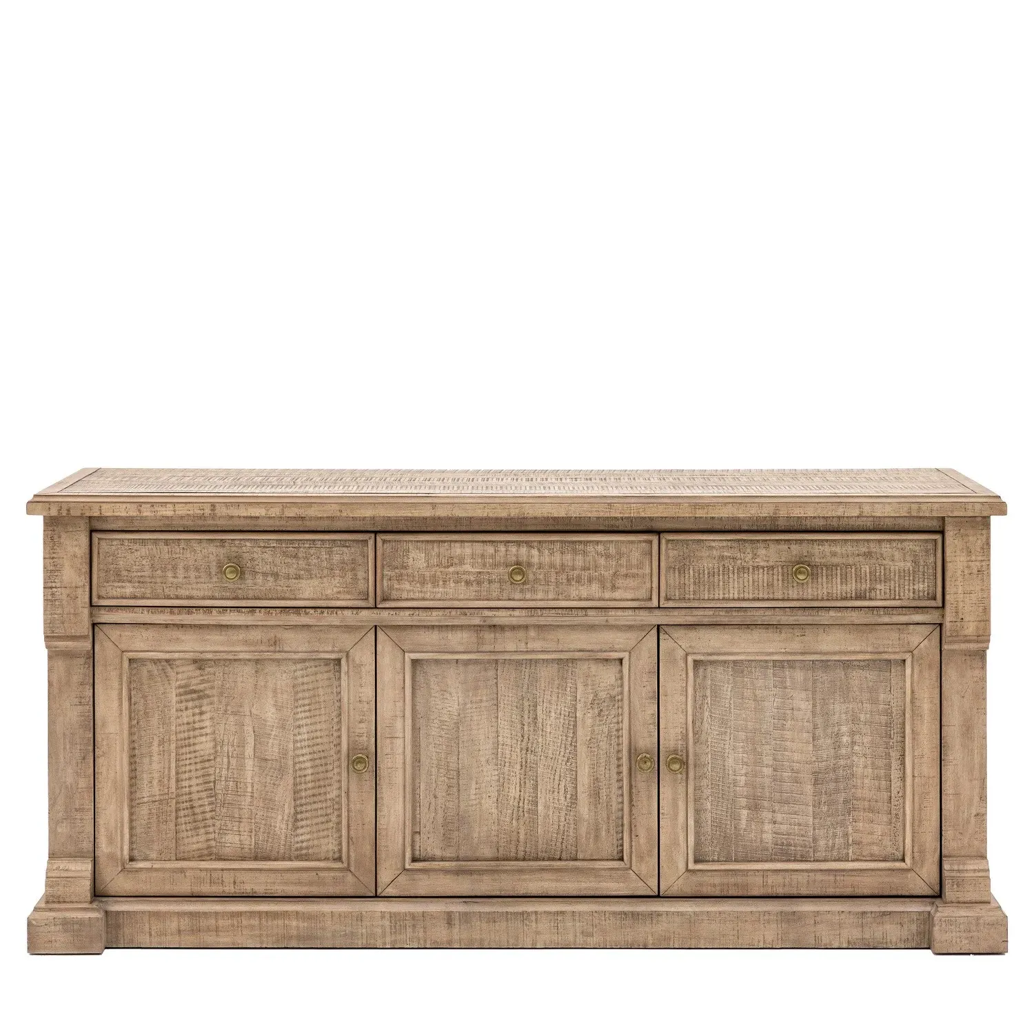 Rustic Sideboard with Storage - Brown, Pine