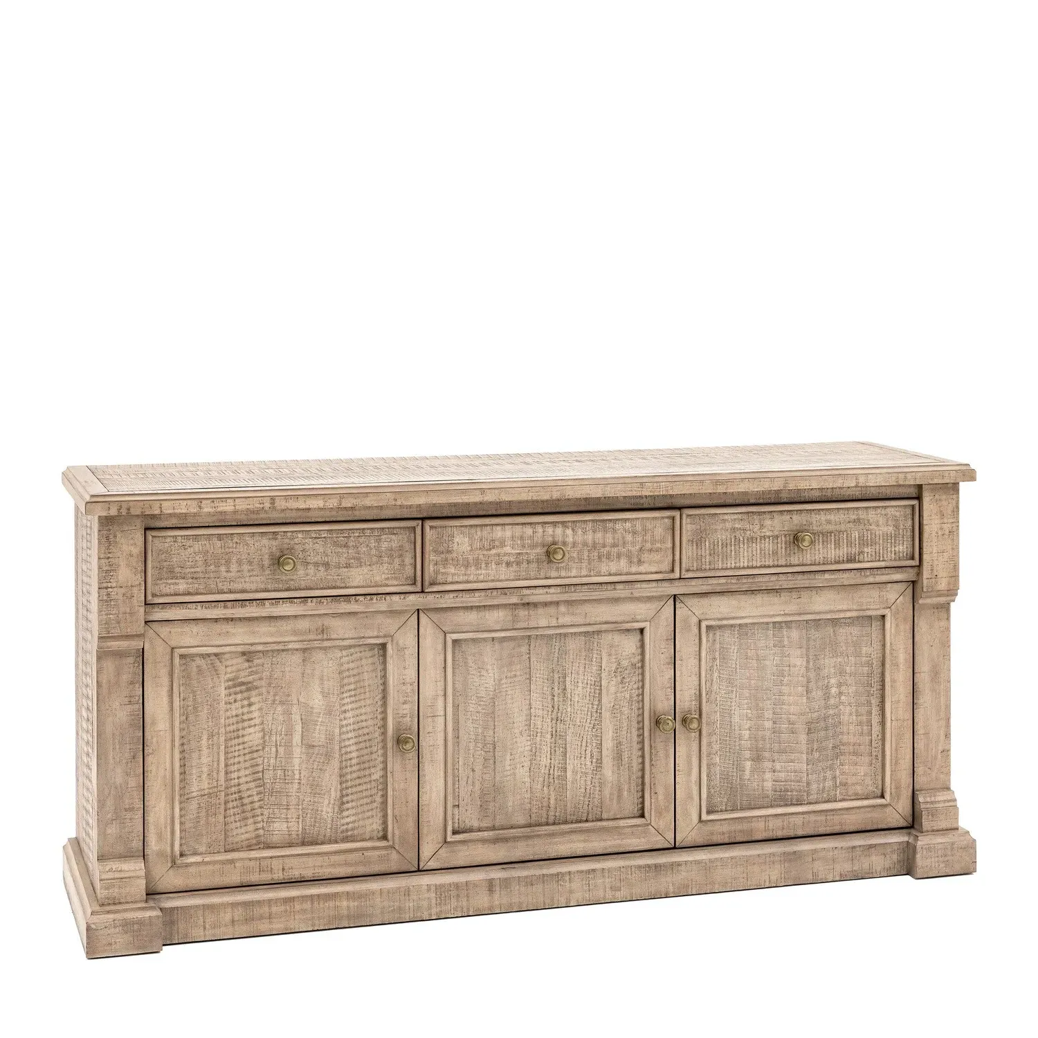 Rustic Sideboard with Storage - Brown, Pine