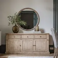 Rustic Sideboard with Storage - Brown, Pine