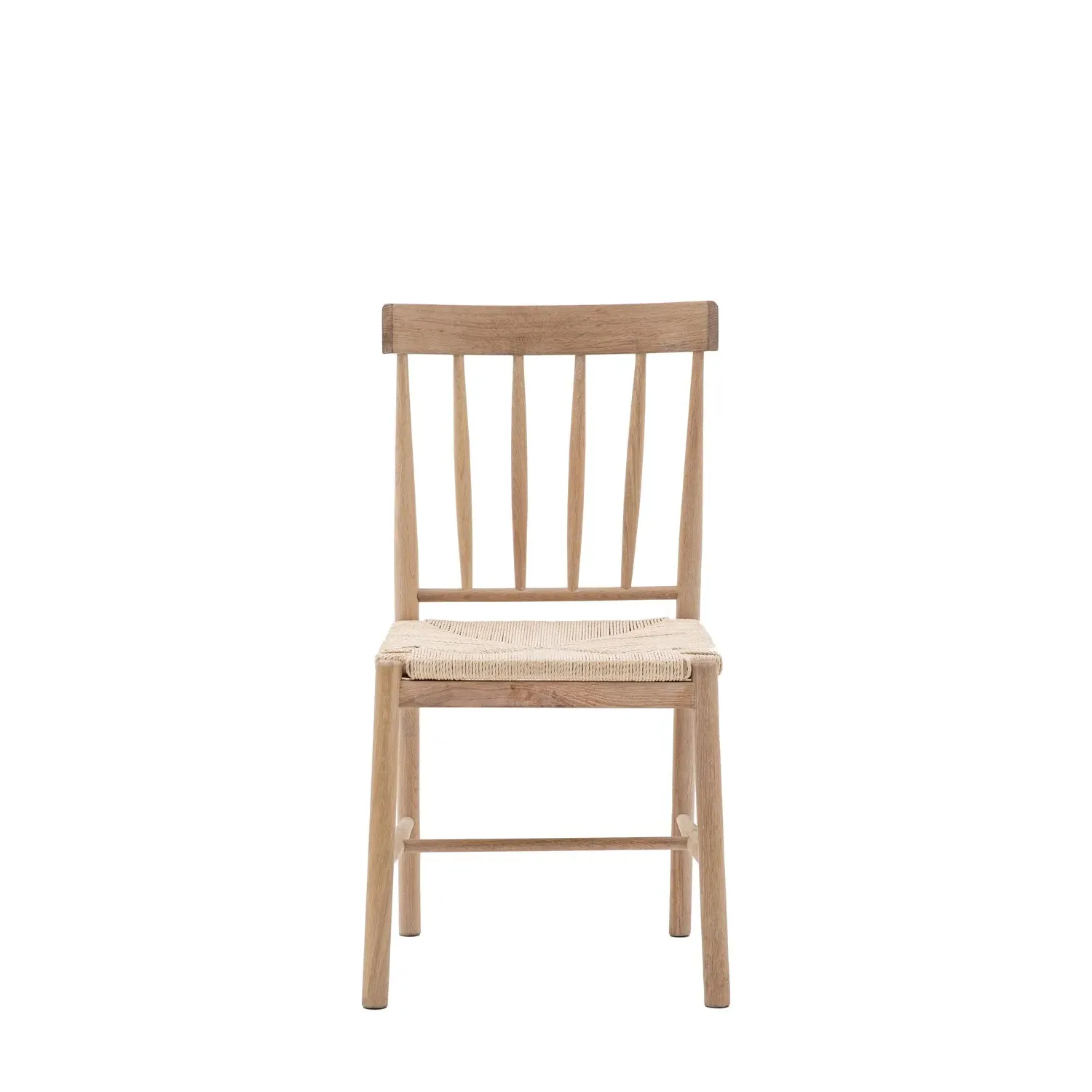 Set of 2 Dining Chairs - Natural, Oak